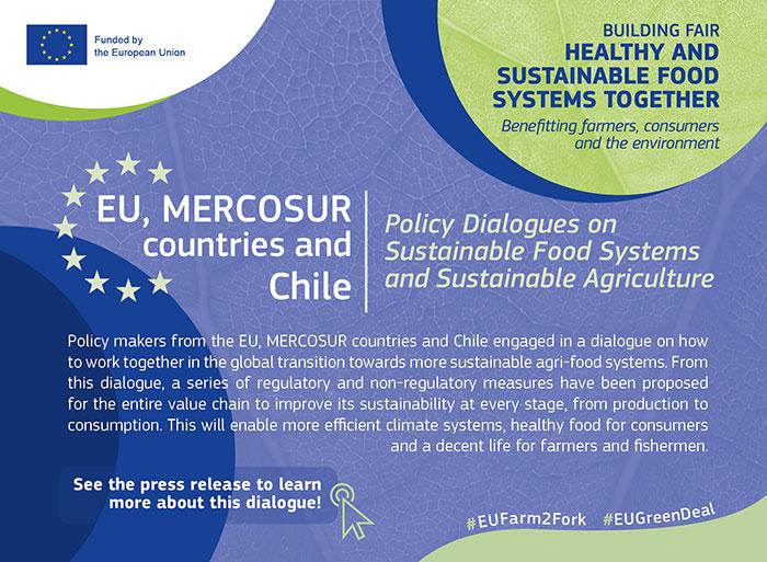 Policy dialogues: "EU – Mercosur and Chile" on sustainable agriculture and sustainable food systems
