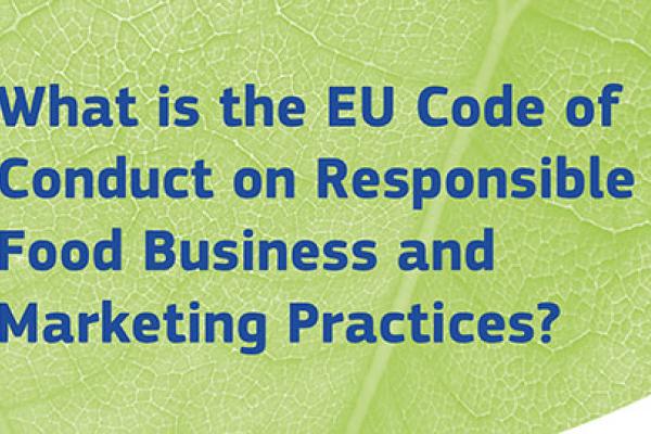 EU Code of Conduct on Responsible Food Business and Marketing Practices